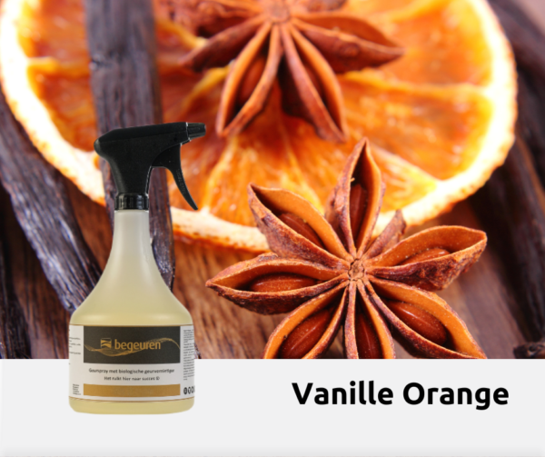 geurspray begeuren vanille orange